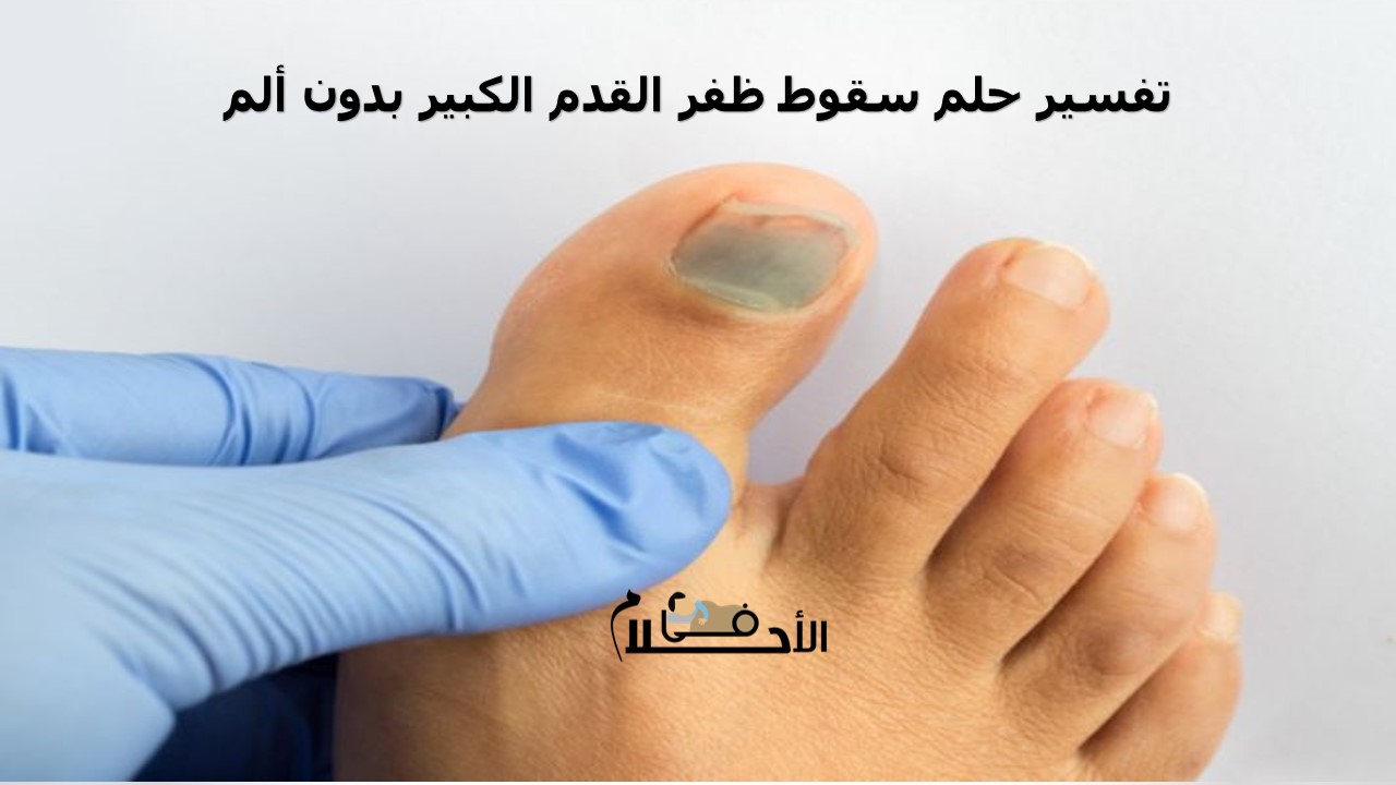 تفسير حلم سقوط ظفر القدم الكبير بدون ألم